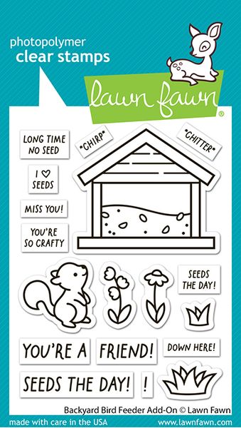 Lawn Fawn Backyard Bird Feeder Add-On Stamps Set