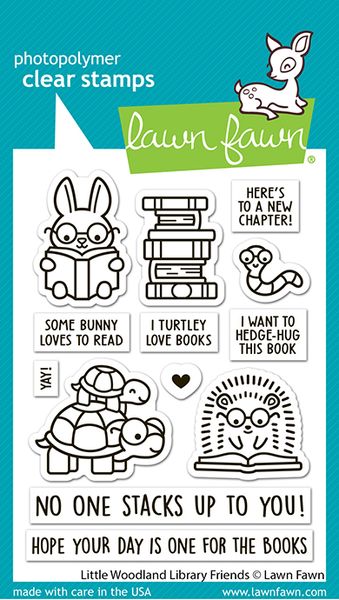 Lawn Fawn Little Woodland Library Friends Stamp Set