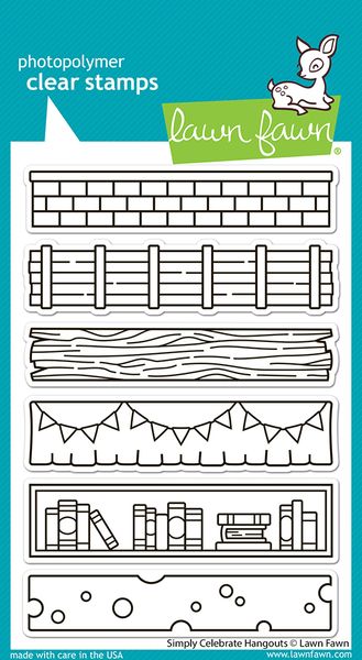 Lawn Fawn Simply Celebrate Hangouts Stamp Set