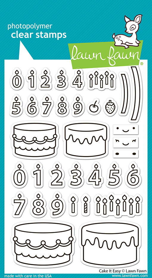 Lawn Fawn Stamps - Cake It Easy Stamp Set