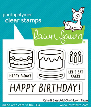 Lawn Fawn Stamps - Cake It Easy Add-On