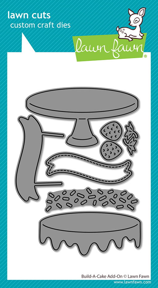 Lawn Fawn Lawn Cuts - Build-A-Cake Add-On Dies