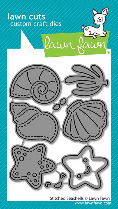 Lawn Fawn Lawn Cuts - Stitched Seashells Dies