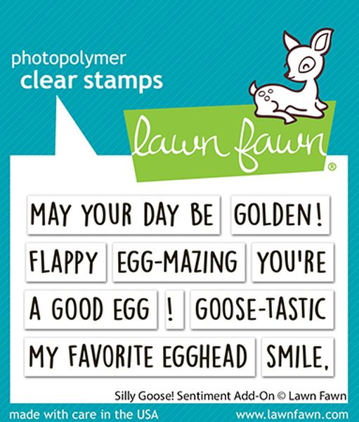Lawn Fawn Silly Goose! Sentiment Add-On