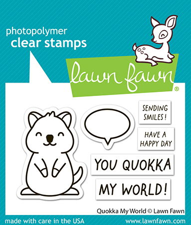 Lawn Fawn Quokka My World Clear Stamp Set