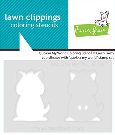 Lawn Fawn Quokka My World Coloring Stencils