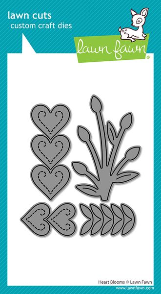 Lawn Fawn Heart Blooms Stamp Set