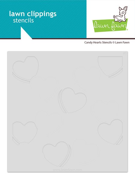 Lawn Fawn Candy Hearts Stencils