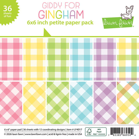 Lawn Fawn Giddy for Gingham Petite Paper Pack