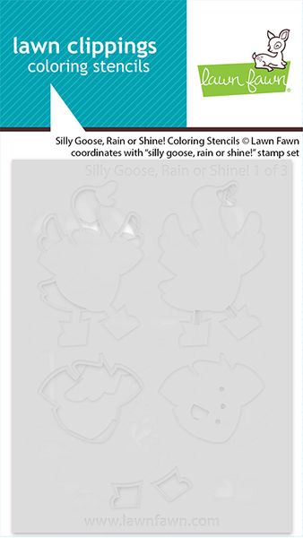 Lawn Fawn Silly Goose, Rain Or Shine! Coloring Stencils