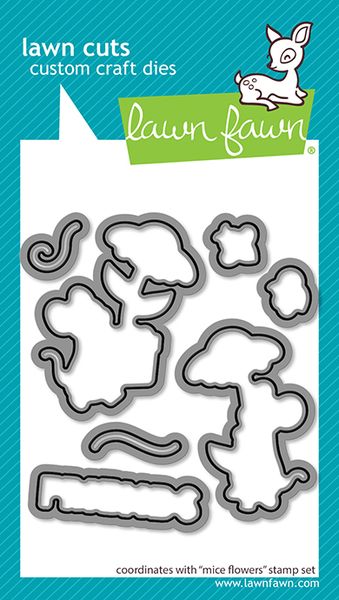 Lawn Fawn Mice Flowers Lawn Cuts