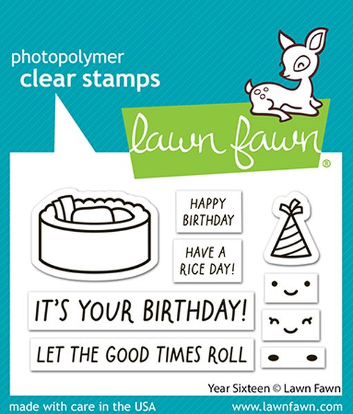 Lawn Fawn Year Sixteen Clear Stamp Set