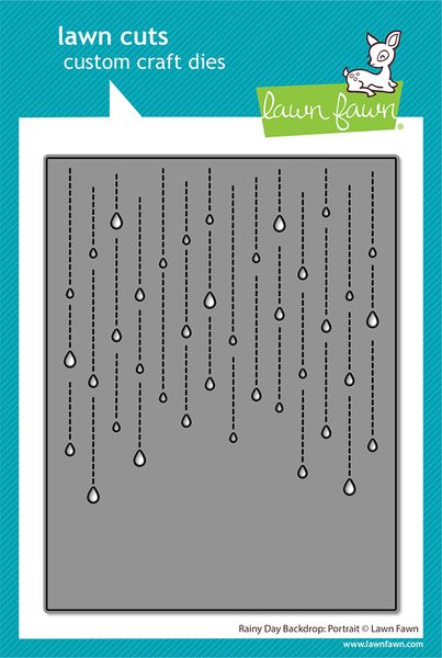 Lawn Fawn Rainy Day Backdrop: Portrait Die