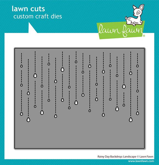 Lawn Fawn Rainy Day Backdrop: Landscape Die