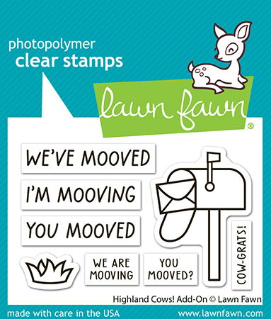 Lawn Fawn Highland Cows! Add-on Clear Stamp Set