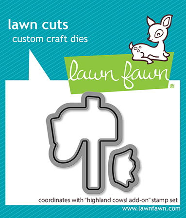 Lawn Fawn Highland Cows! Add-on Lawn Cuts