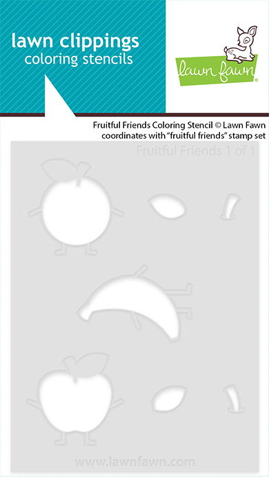Lawn Fawn Fruitful Friends Coloring Stencils