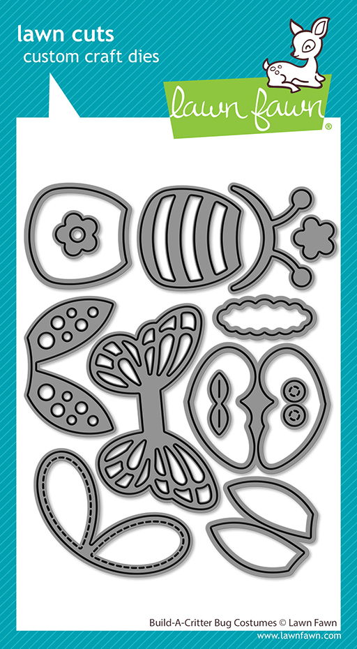 Lawn Fawn Build-a-Critter Bug Costumes Die Set