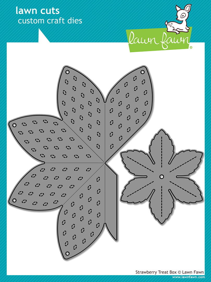 Lawn Fawn Strawberry treat box Die Set
