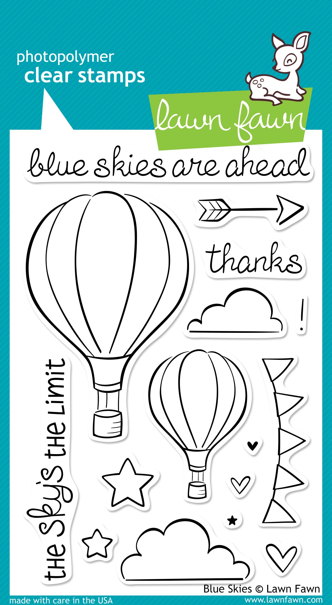 Lawn Fawn Blue Skies Stamp