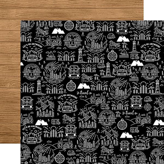 Echo Park Let's Go Anywhere: Take Me Away DS Paper (1 Sheet)