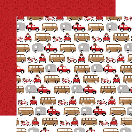 Echo Park Let's Go Anywhere: Road Trip   DS Paper (1 Sheet)