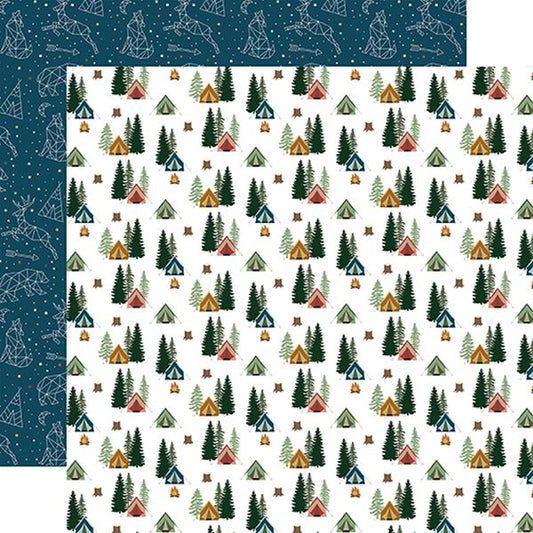 Echo Park Let's Go Camping  Life is a Journey DS Paper (1 Sheet)