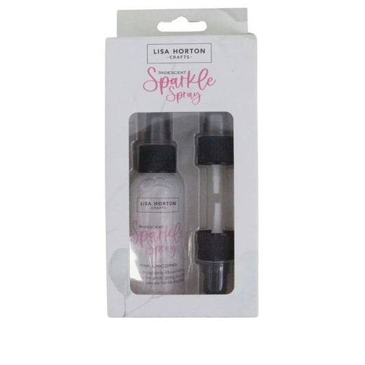 Lisa Horton Crafts Sparkle Spray & 3 Replacement Nozzles/Spray Heads - Pink Unicorns