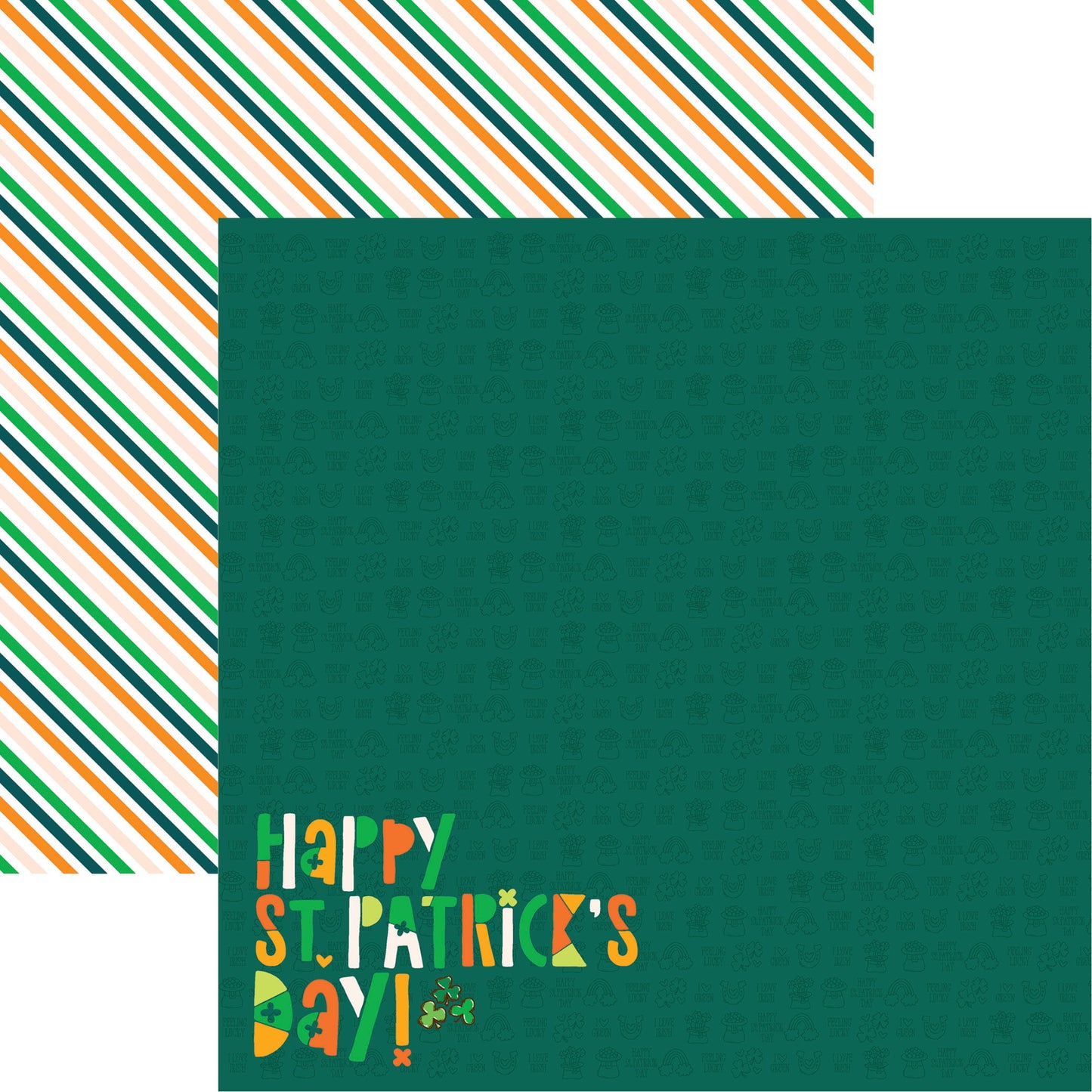 Reminisce Lucky Clover: Happy St. Patrick's Day DS Paper (1 Sheet)