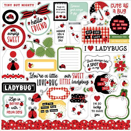 Echo Park Little Ladybug Element Sticker