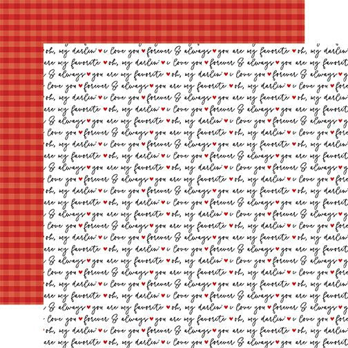 Echo Park Love Notes:  Oh My Darlin DS Paper (1 Sheet)