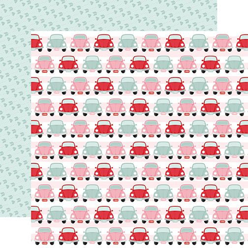 Echo Park Love Notes:  Luv Bug DS Paper (1 Sheet)