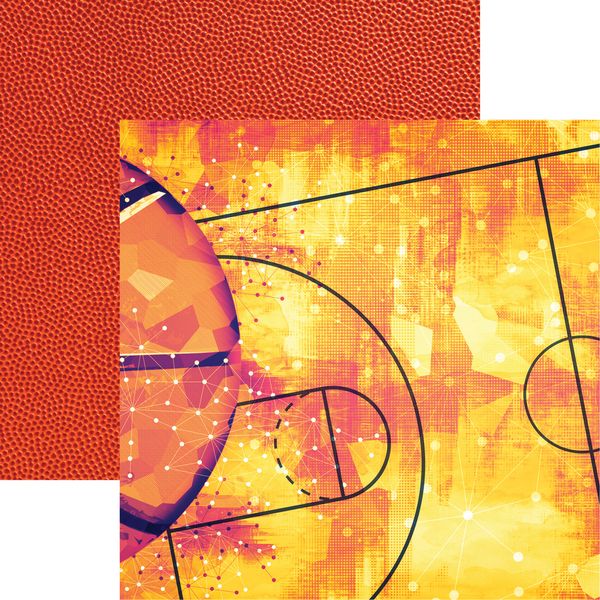 Reminisce Let's Play Basketball: Game Day DS Paper (1 Sheet)