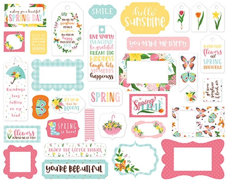 I Love Spring Frames & Tags