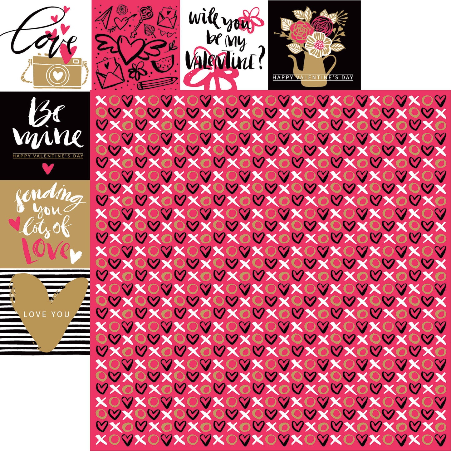 Reminisce Lovestruck: Lots of Love DS Paper (1 Sheet)