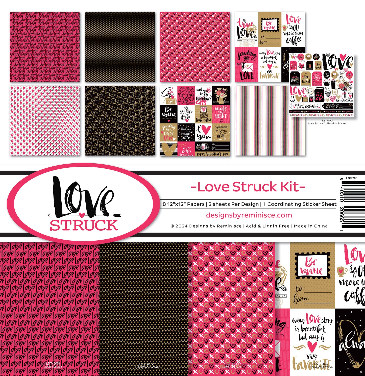 Reminisce Lovestruck Collection Kit