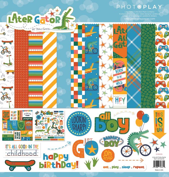 PhotoPlay Collection Pack 12"X12"-Later Gator