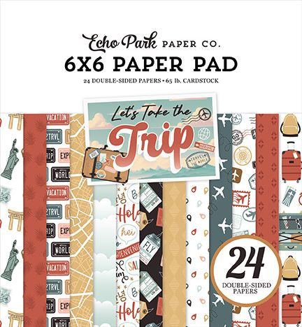 Echo Park Let's Take the Trip 6x6 Pad