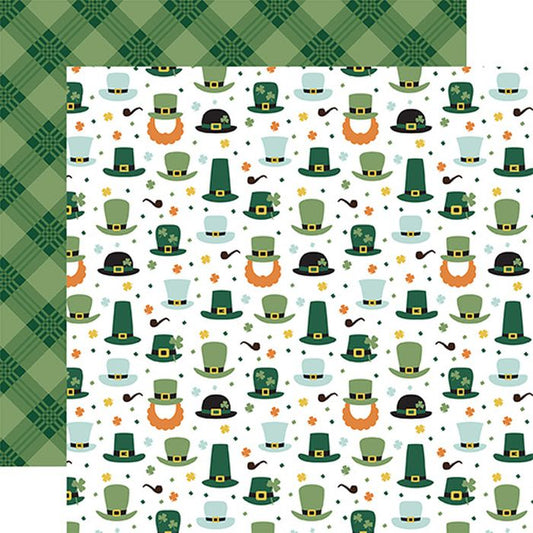 Echo Park: Lucky Charm Leprechaun Luck 12x12 DS Patterned Paper (1 Sheet)