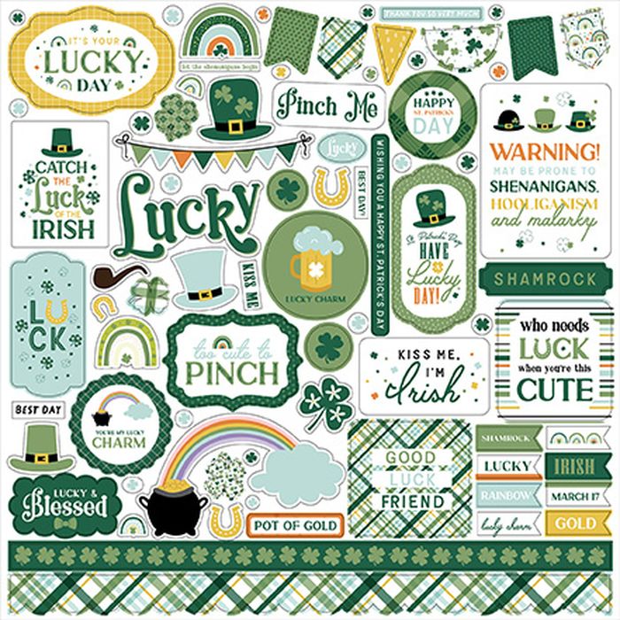 Echo Park Lucky Charm Element Sticker