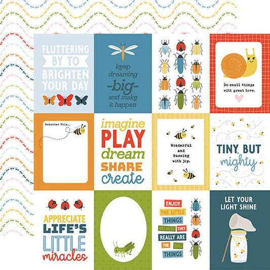 Echo Park - Little Things Mean A Lot 3x4 Journaling Cards 12x12 DS Patterned Paper (1 Sheet)