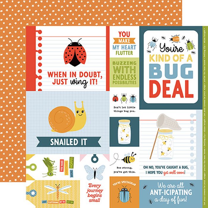 Echo Park - Little Things Mean A Lot Multi Journaling Cards 12x12 DS Patterned Paper (1 Sheet)