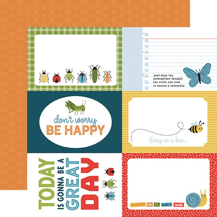 Echo Park - Little Things Mean A Lot 6x4 Journaling Cards 12x12 DS Patterned Paper (1 Sheet)