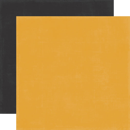 Echo Park Mouse and Me Yellow / Black 12x12 Coordinating Solid DS Paper (1 Sheet)