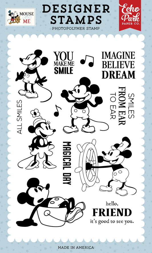 Echo Park Mouse and Me Captain Mouse Stamp Set