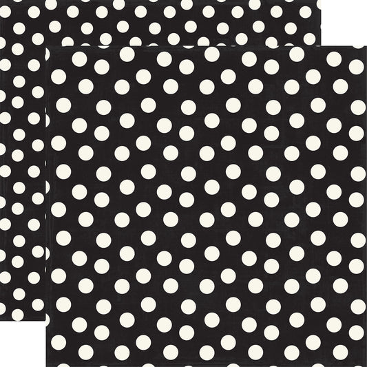Echo Park Mouse and Me: Black Dot DS Paper (1 Sheet)