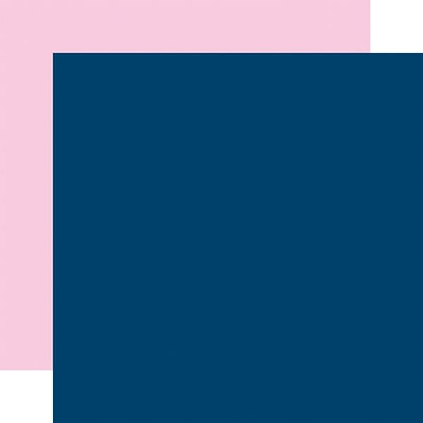 Echo Park My Best Life: Navy / Light Pink Coordinating Solid
