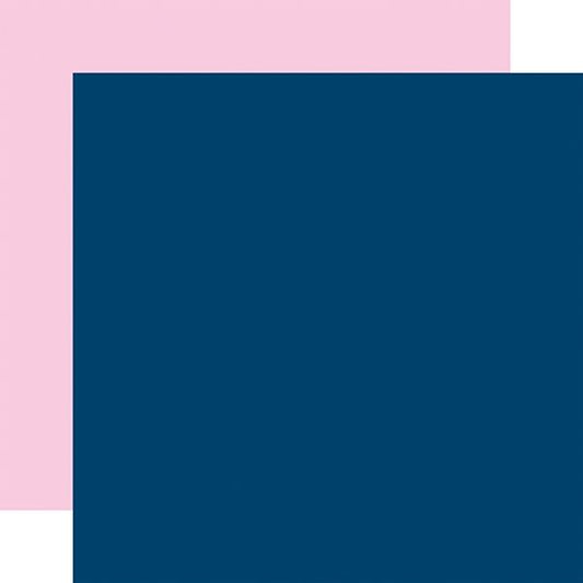 Echo Park My Best Life: Navy / Light Pink Coordinating Solid