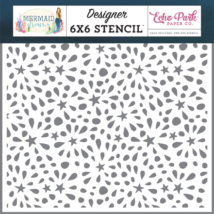 Mermaid Lagoon 6x6 Stencil Set