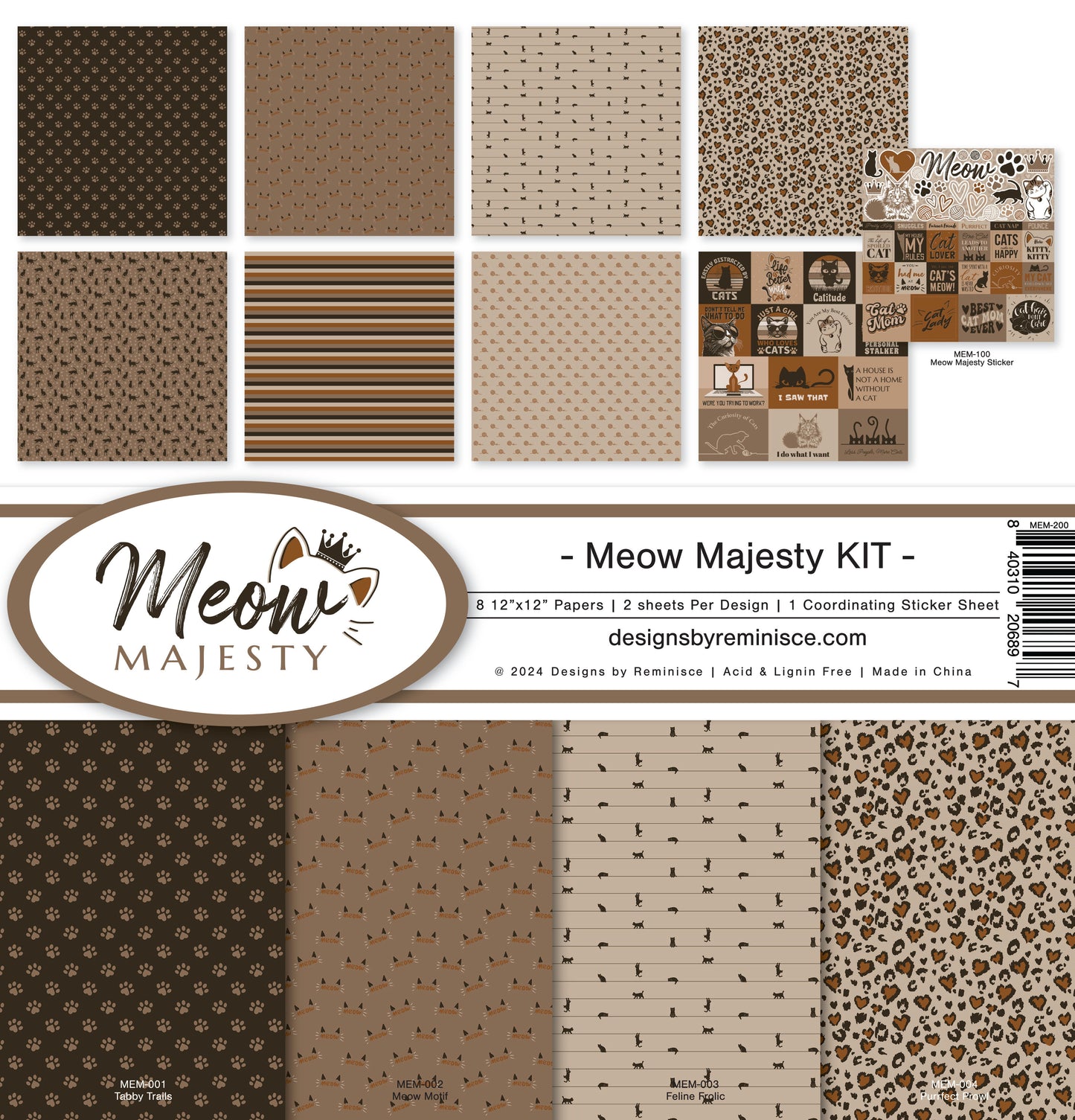 Reminisce Meow Majesty Collection Kit